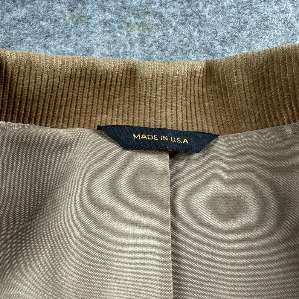 Pioneer Wear Sport Coat Mens 46 Brown Corduroy Western Blazer Yoke USA Made